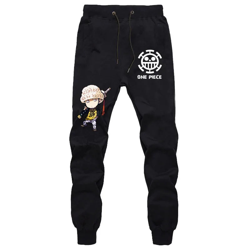 Students Casual Pants for Men and Women Summer Fashion Sports Breathable Cotton Pants Anime ONE PIECE Print Luxury Long Pants