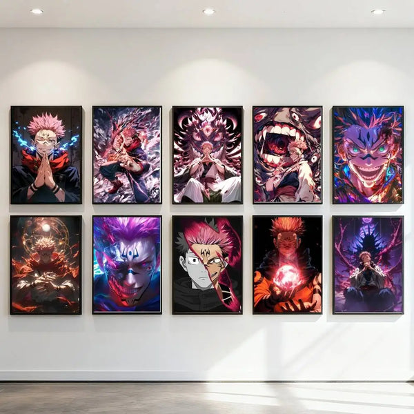Anime Jujutsu Kaisen Ryomen Sukuna Poster Print – Wall Art Decor Poster