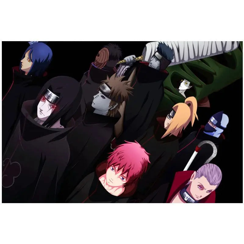 Naruto 3D Stereoscopic Wall Sticker Personality Naruto Student Dormitory Poster Wallpaper Self Adhesive Interior Decoration