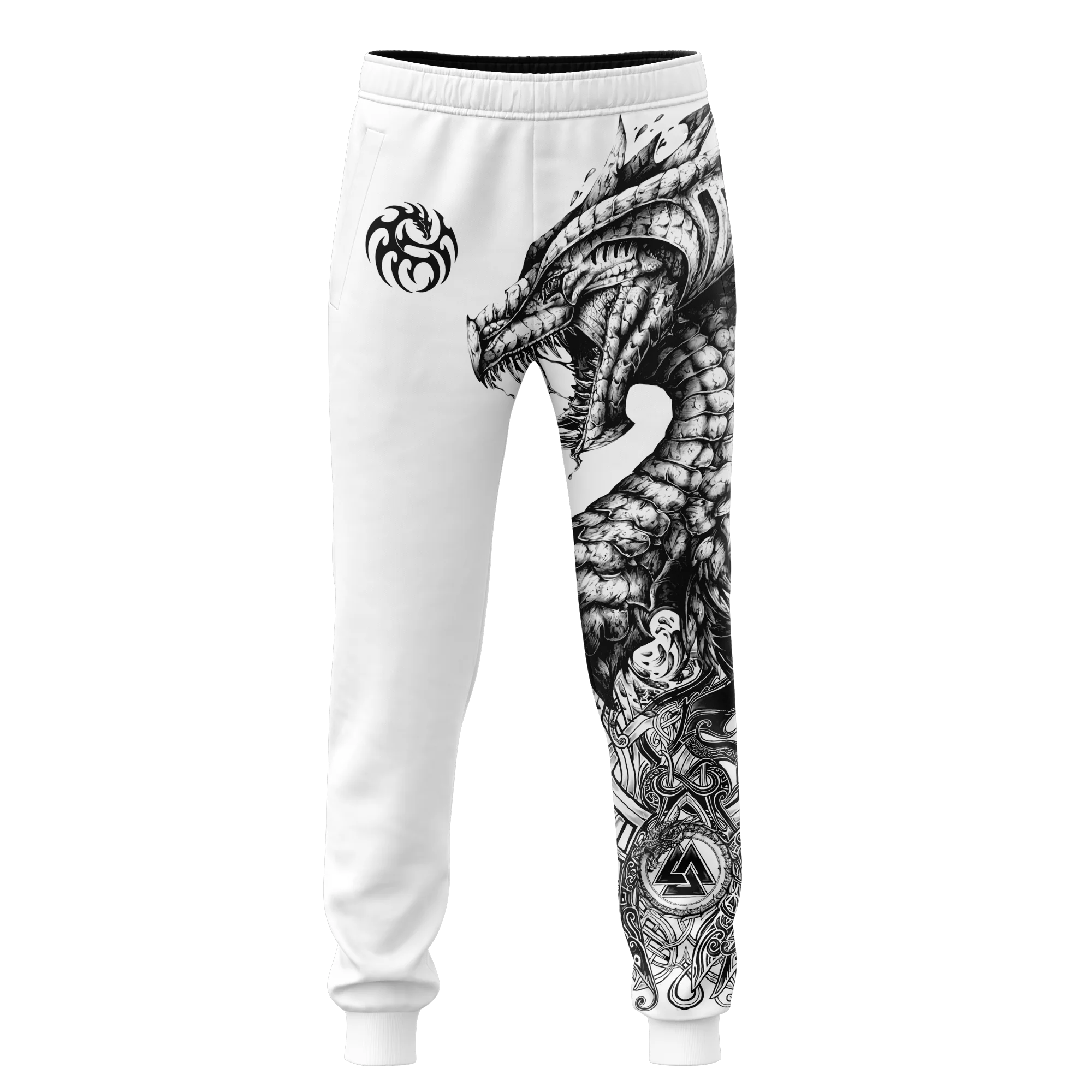 Dungeon Dragon Tattoo 3D Printing Mens Sweatpant Fashion Trousers Autumn Unisex Casual Joggers Pants CK-07