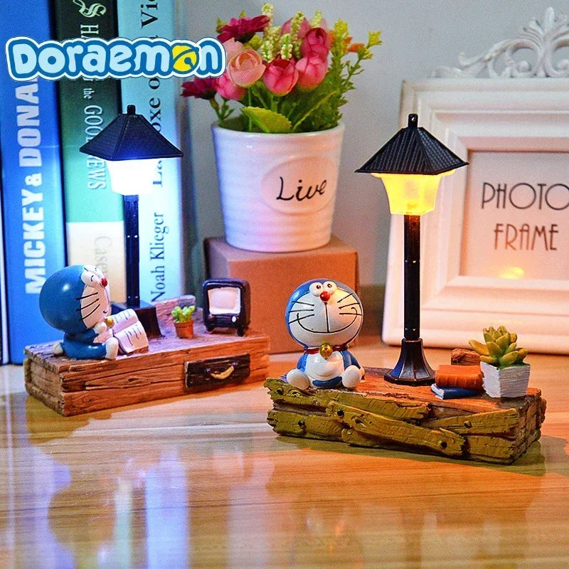15cm Doraemon & Tinker Bell Night Light – Cute Anime Home Decor Gift