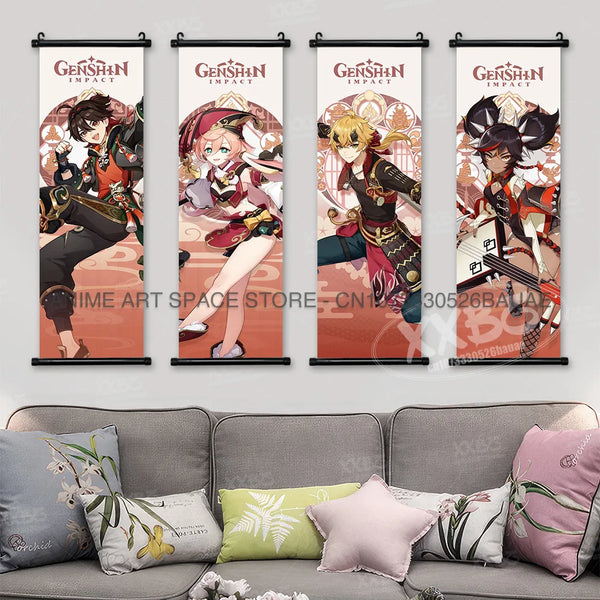 Genshin Impact Wall Posters — Decorative Anime Prints