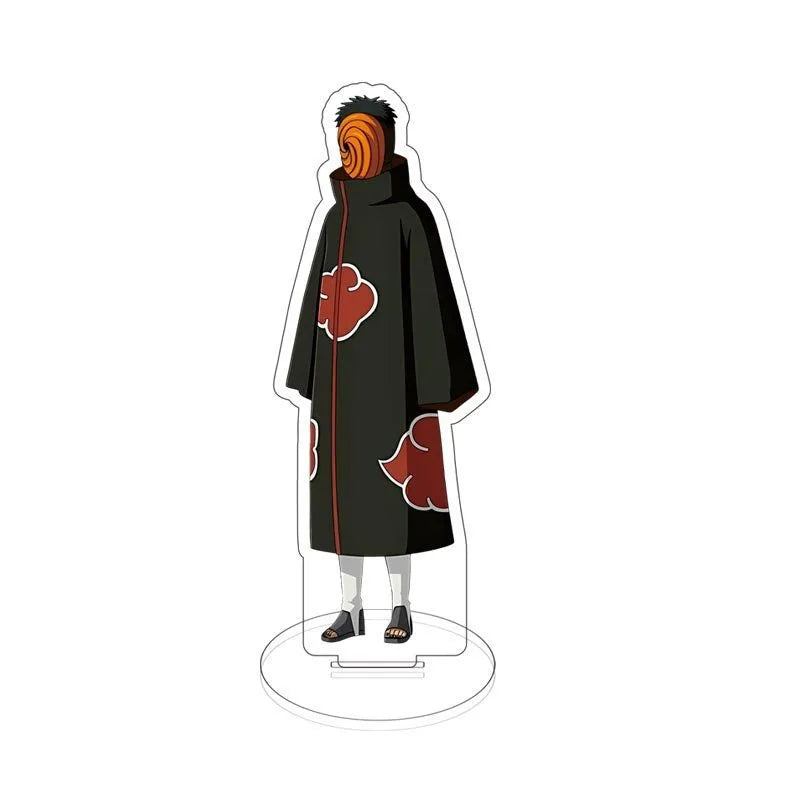 Anime Naruto Akatsuki Uchiha Itachi Stand Model Plate Acrylic Display Desk Decor Figure Decoration Keychain Friends Gift