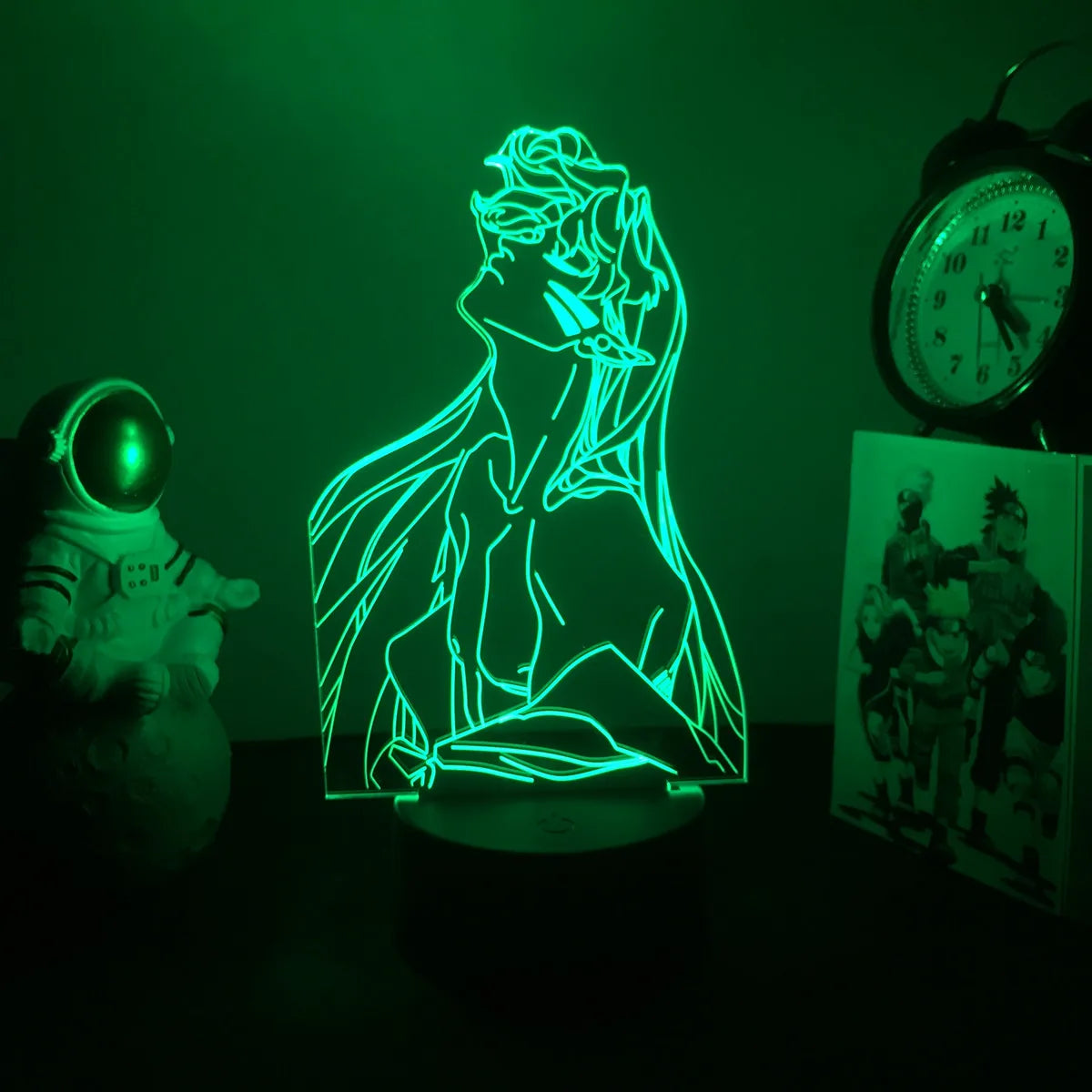3D Led Nightlight Anime Inuyasha for Child Bedroom Decor Lighting Birthday Gift