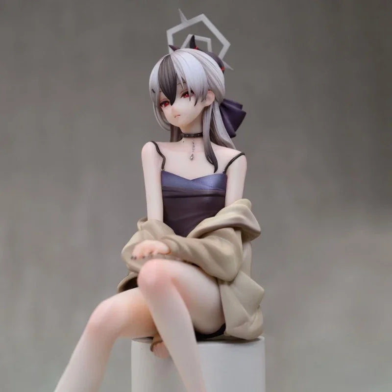 18cm Anime Kayoko Figurine Beautiful Girl Blue Archive Figure Gk Onikata Dress Ver Statue PVC Adult Collectible Decor Model Toys