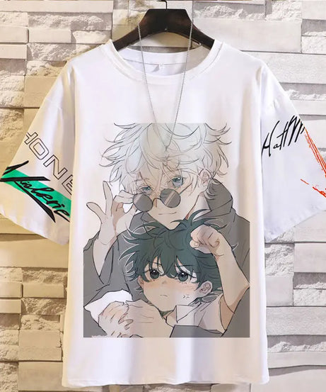 Anime Summer Jujutsu Kaisen T-Shirt Gojo Satoru Clothes Men and Women Fashion T Shirts Short Sleeves Casual Tops birthday gifts