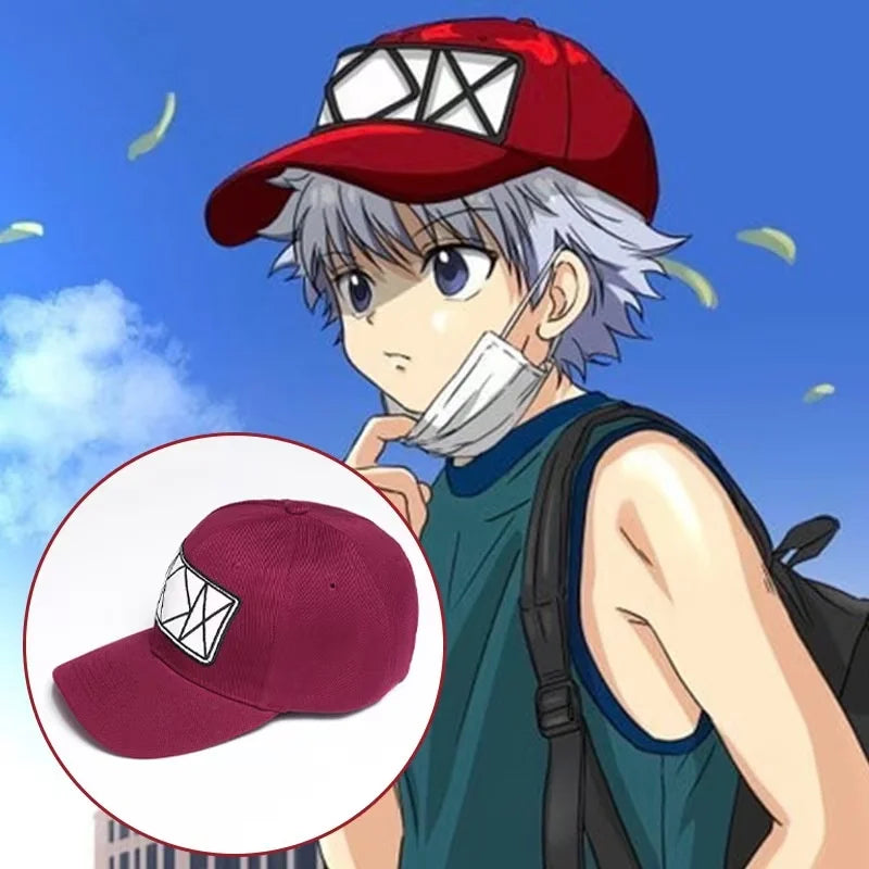 Anime Hunter x Hunter Killua Zoldyck Cosplay Baseball Cap Adult Unisex Embroidery Hat Adjustable