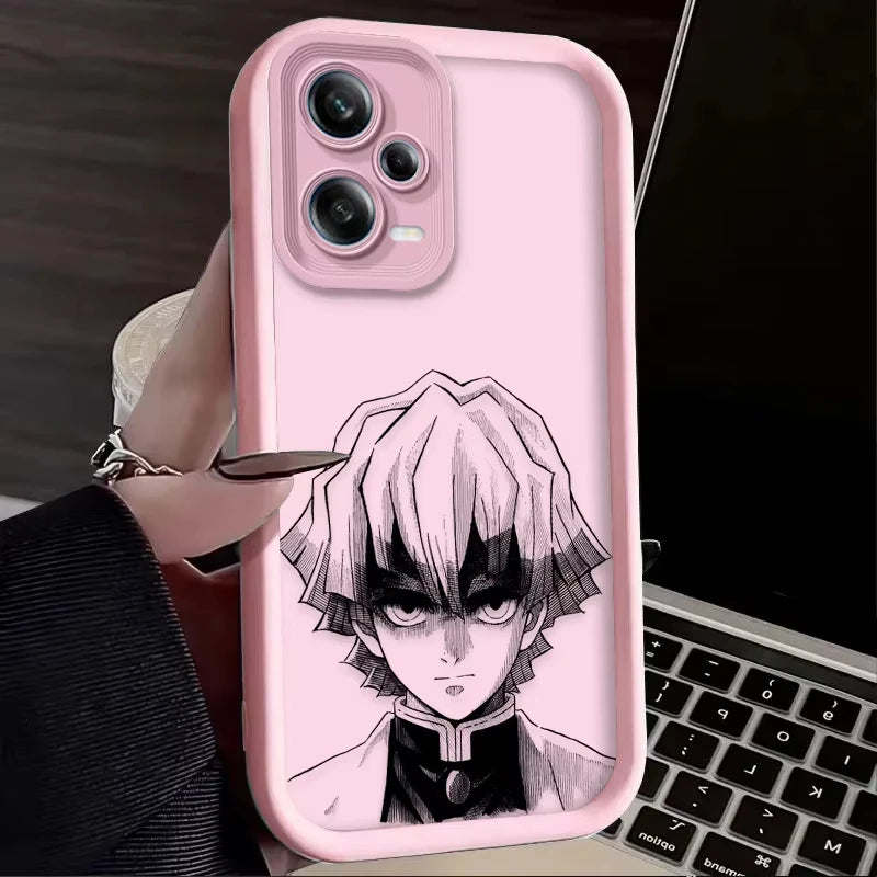 Anime A-Agatsuma Z-Zenitsu Phone Case For Redmi Note 13 12 Pro Plus 5G 13 12 Pro 4G 5G 11 10 Pro 12S 11S 10S Redmi 13C 12 Cover