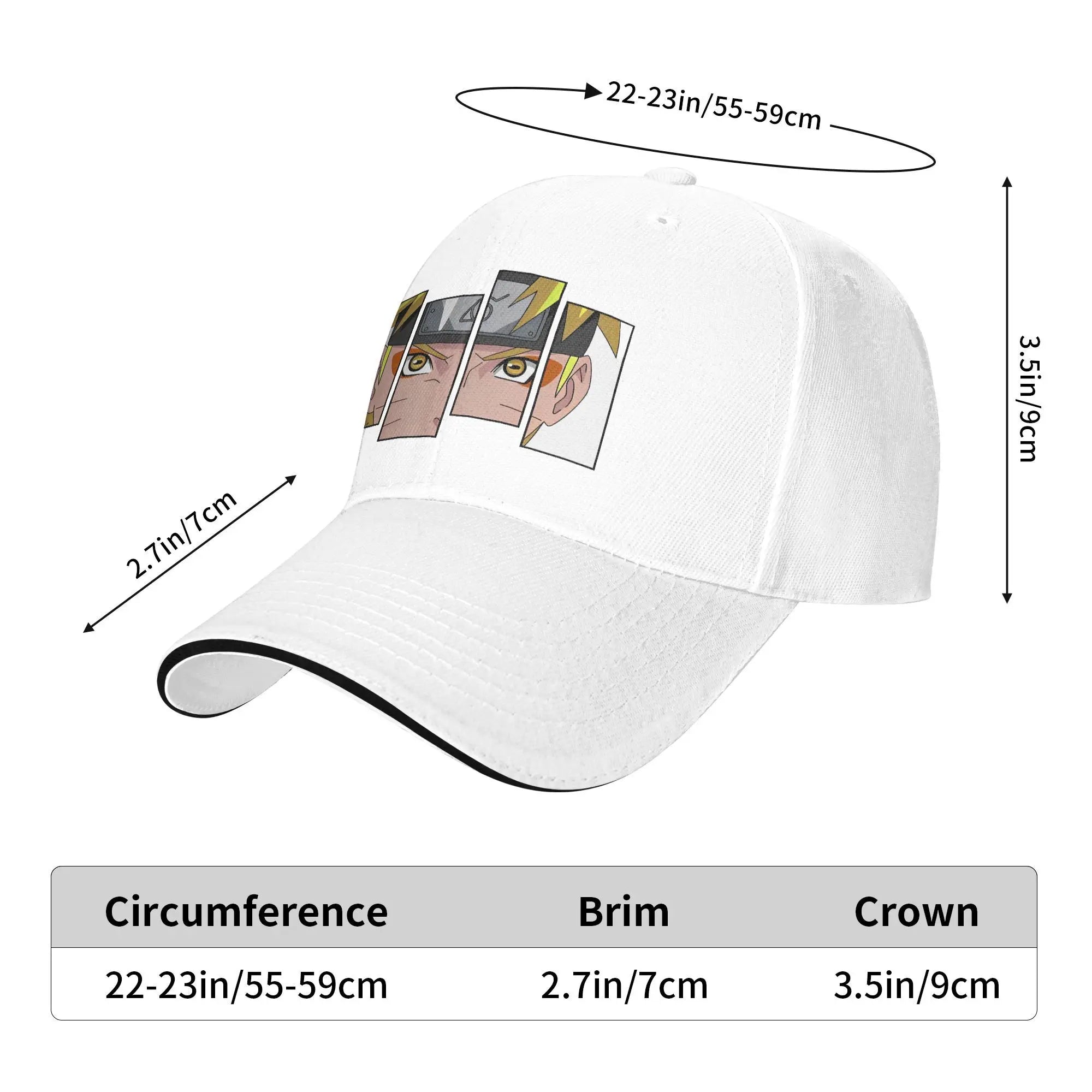 Naruto Anime Adjustable Baseball Cap – Unisex Summer Sun Hat