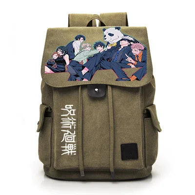 Jujutsu Kaisen Anime Backpack Cosplay Gojo Unisex Students School Bag Large Capacity Bookbag Laptop Travel Rucksack Outdoor Bag