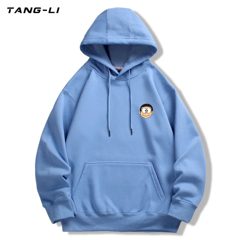 Doraemon Couple Hoodie – Nobita, Shizuka & Gian Cartoon Sweater (Unisex)
