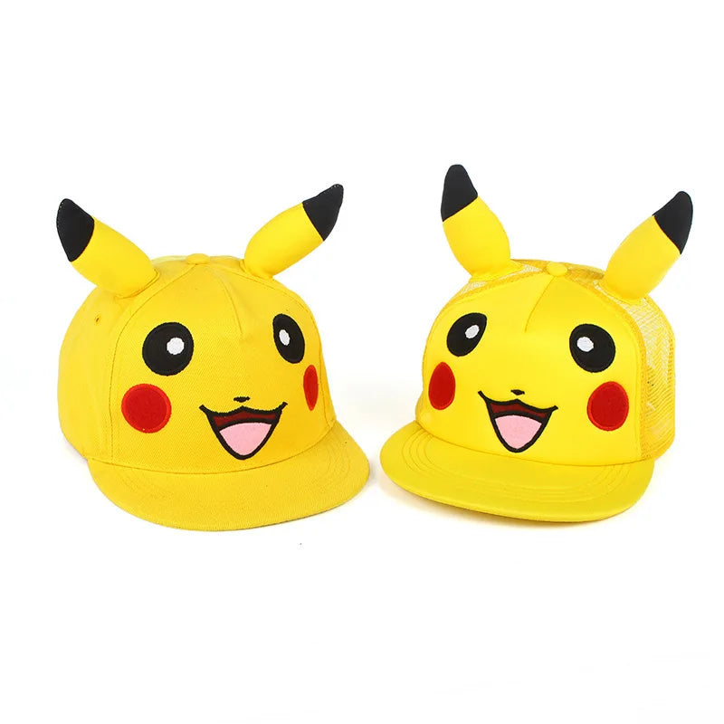 Fashion Pokemon Baseball Cap Anime Adjustable Cosplay Hat Kawaii Hip Hop Hat Adult Children Hats Toy Charm Birthday Gift