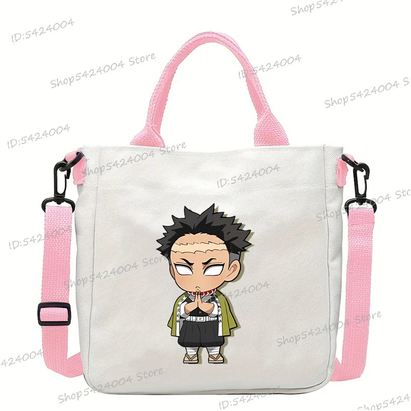 Demon Slayer Crossbody Bag – Rengoku & Tengen Graphic Print Shoulder Bag