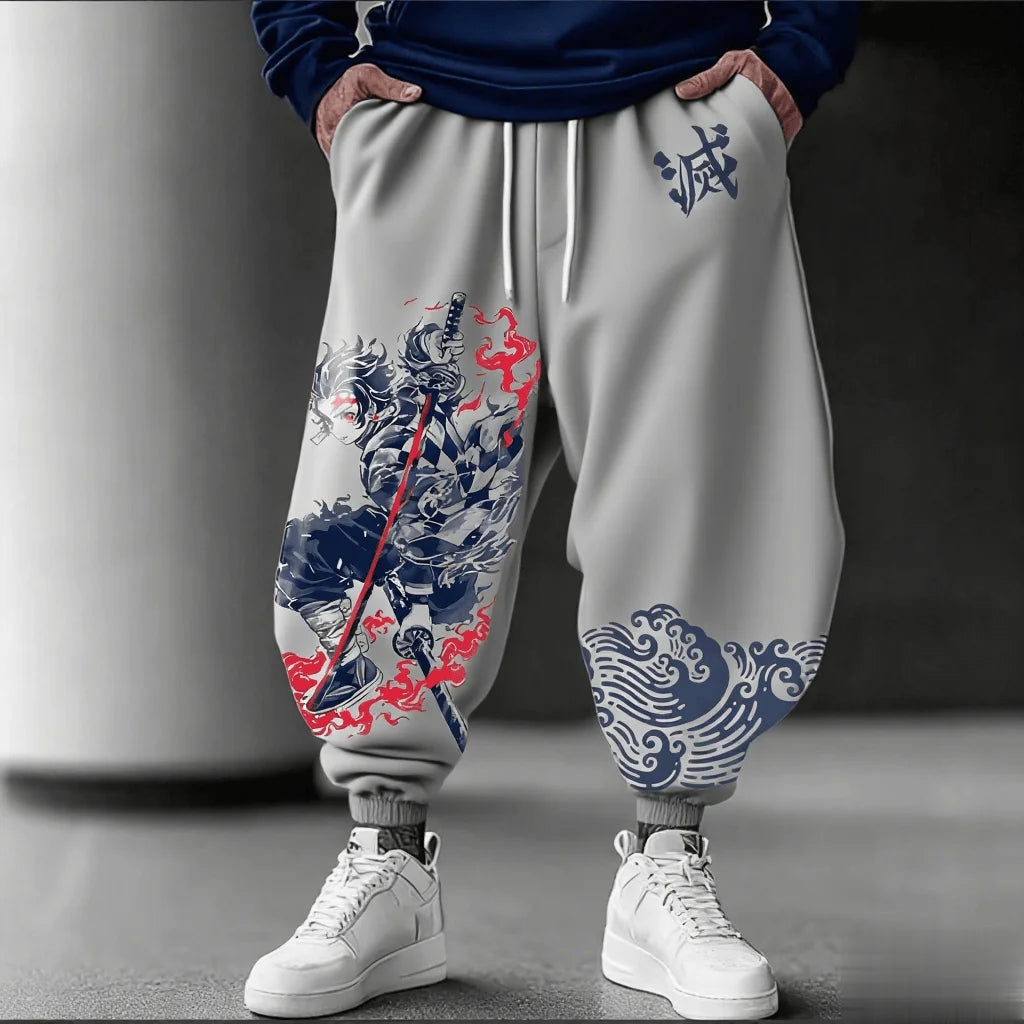 Kimetsu No Yaiba Tanjiro Anime Men Women Sweatpants Print Casual Pants Streetwear Trousers Sportswear Y2k Autumn Fashion