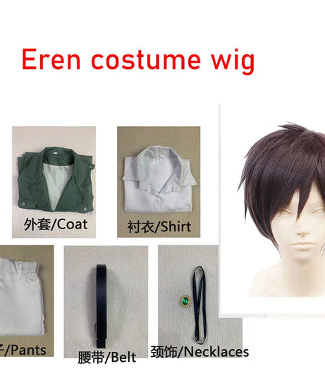 Shingekii No Kyojin Freedom Legion Green Cloak Cosplay Cape with Necklace for Anime Fans