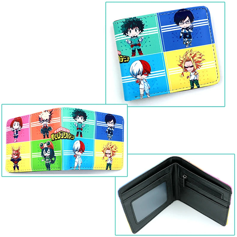 My Hero Academia Todoroki Shoto Men's Anime Wallet Midoriya Izuku PU Leather Purse