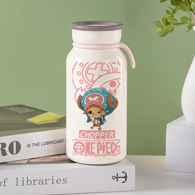 Anime One Piece Monkey D. Luffy Roronoa Zoro Nami Usopp Chopper Nico Robin Franky Insulated Cup Drinking Cup Anime Cup
