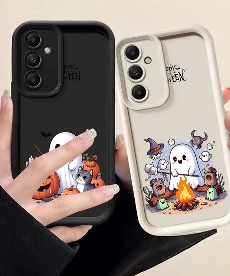 Case for Samsung A54 A52 A14 A53 A12 A13 A23 A71 A34 A51 A13 A33 A15 A32 A22 A55 A24 Phone Case Happy Halloween Ghost