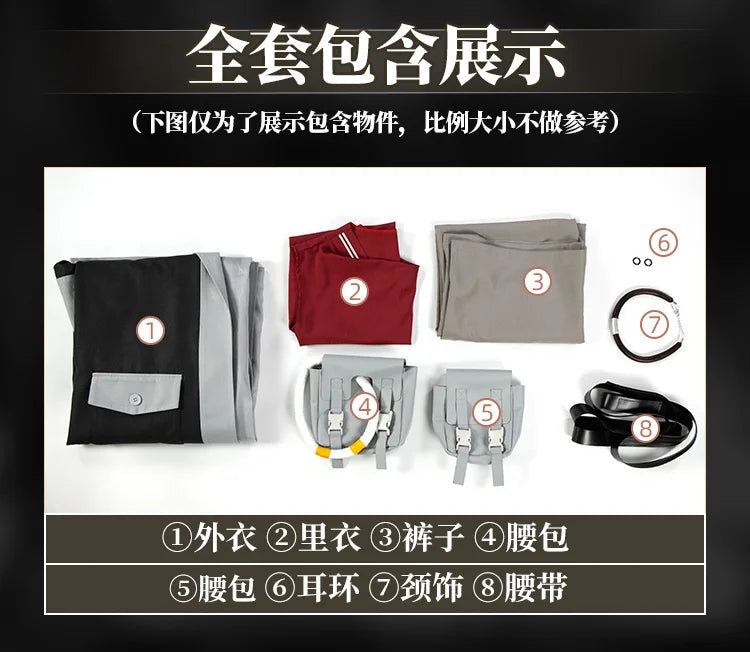 GACHIAKUTA Anime Enjin Cosplay Nji Costume Halloween party fashion men women uniform jacket pants shirt prop wig New set