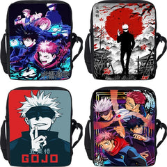 Anime Jujutsu Kaisen Gojo & Itadori Messenger Bag – Casual Crossbody Shoulder Bag