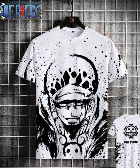 Luffy One Piece 3D Printed T-Shirt – Unisex Summer Anime Tee