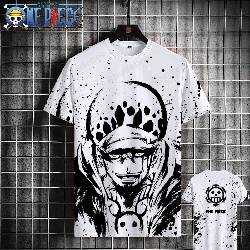 Luffy One Piece 3D Printed T-Shirt – Unisex Summer Anime Tee