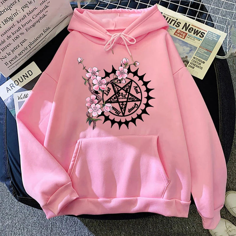 Funny Anime Black Butler Sakura Print Hoodie Fashion Women Men Casual Tops Pullover Hoodies Ladies Sweatshirt