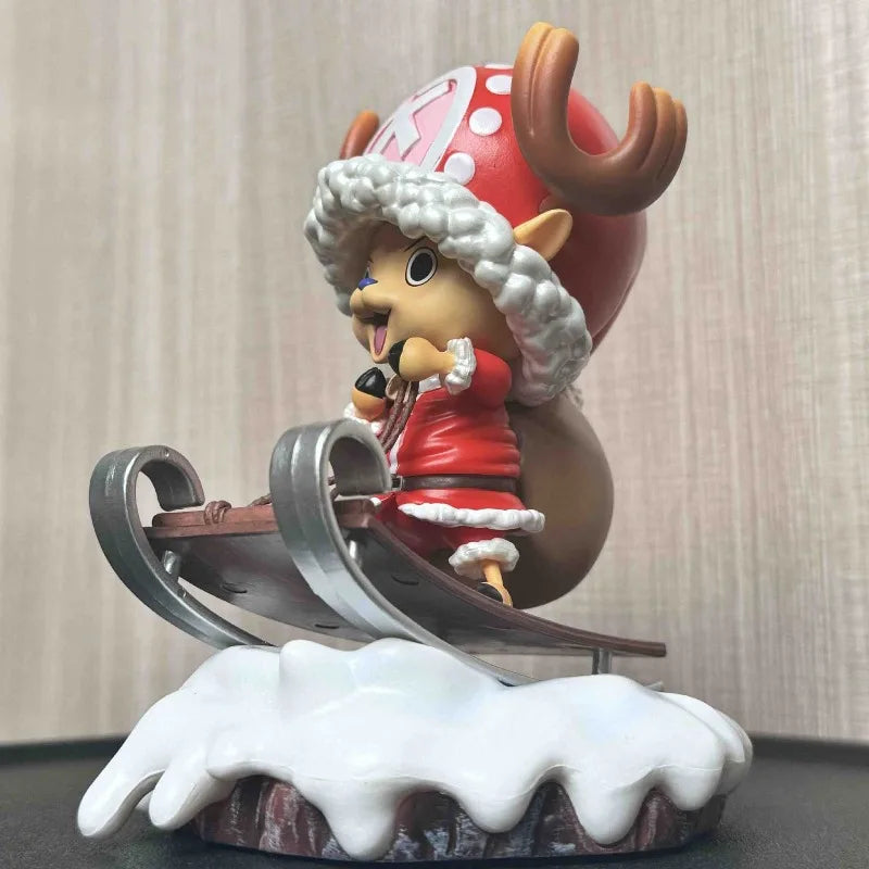16CM One Piece ZERO Joba Large Christmas Joba Backpack Sled Scene Christmas Gift Selection Boxed Statue Model Desktop Pendant