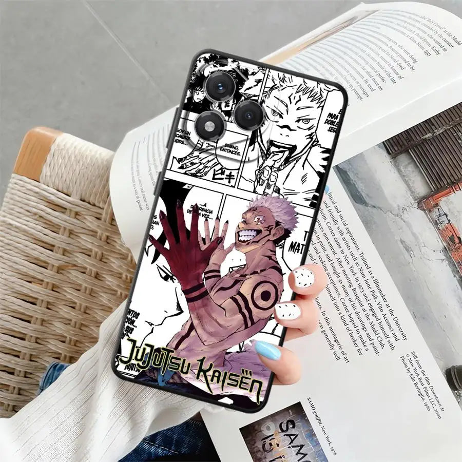 Soft Back Phone Cover Case for Honor X8 X9 X7 X7a X9c X9a 90 Lite 8X 70 Anime J-Jujutsu K-Kaisen