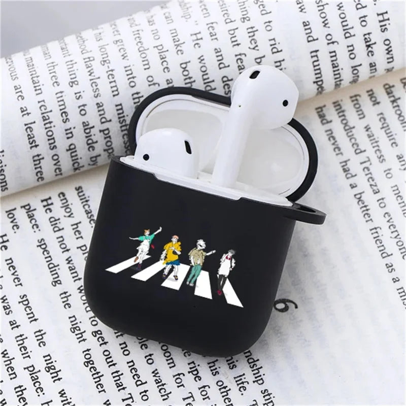 Anime Jujutsu Kaisen Case for Airpods 3 2 1 Pro Silicone Bluetooth Headphone Cover Gojo Satoru Air Pod Earphone Box Black Coque