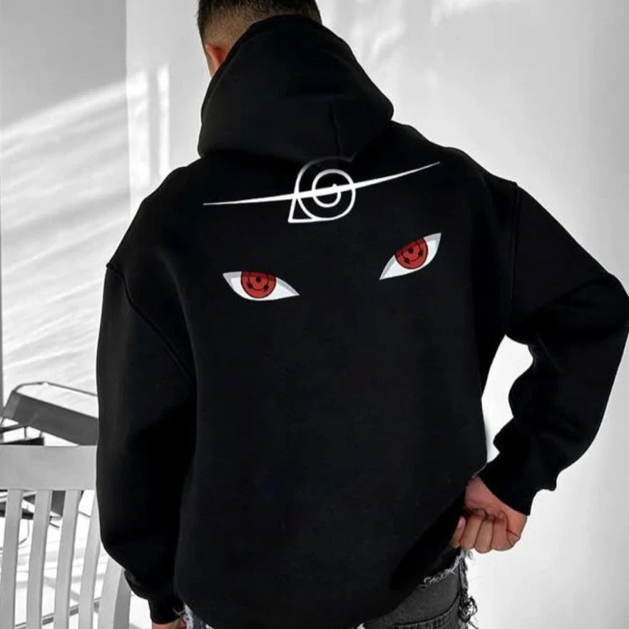 Unisex Oversized Naruto Hoodies Sweatshirt Anime Printed Men's Clothing Autumn Casual Y2k Loose Women's Long Sleeve Tops