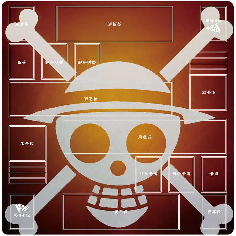 Anime Playmat DIY OPCG Two-player Card Pad New ONE PIECE Duel Plate Luffy Rubber Card Pad Battle Board Game Pad Festival Gift