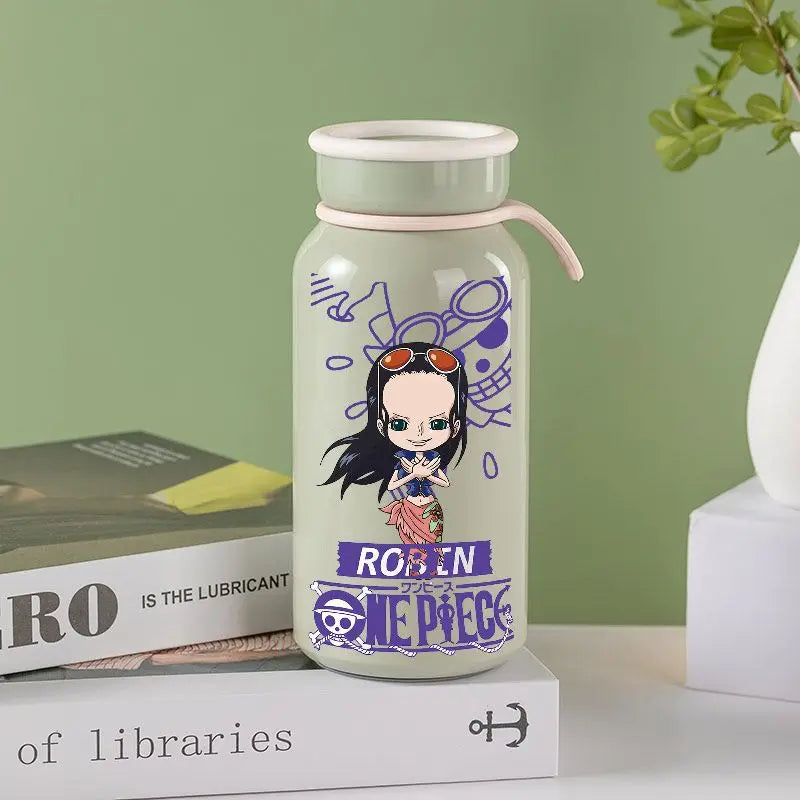 Anime One Piece Monkey D. Luffy Roronoa Zoro Nami Usopp Chopper Nico Robin Franky Insulated Cup Drinking Cup Anime Cup