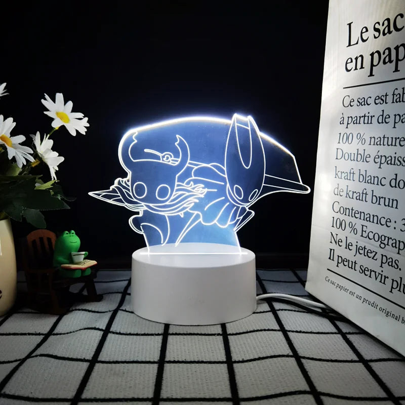 Hollow Knight Hornet Night Light Anime Fashionable Personalized Simple Desktop Decoration Stand Lamp Boy's Birthday Gift