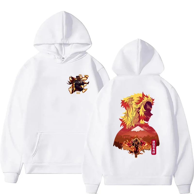 New Anime Rengoku Kyoujurou Printed Hoodies Men/women Sweatshirts Casual Fashion Y2K Fleece Hoodie Personality Pullover