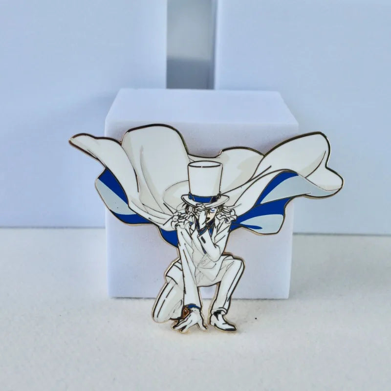 Conan Kuroba Kaito Enamel Pins Anime Metal Brooches Lapel Badges Backpack Decoration Hat Jewelry Badges Accessories for Boy Girl