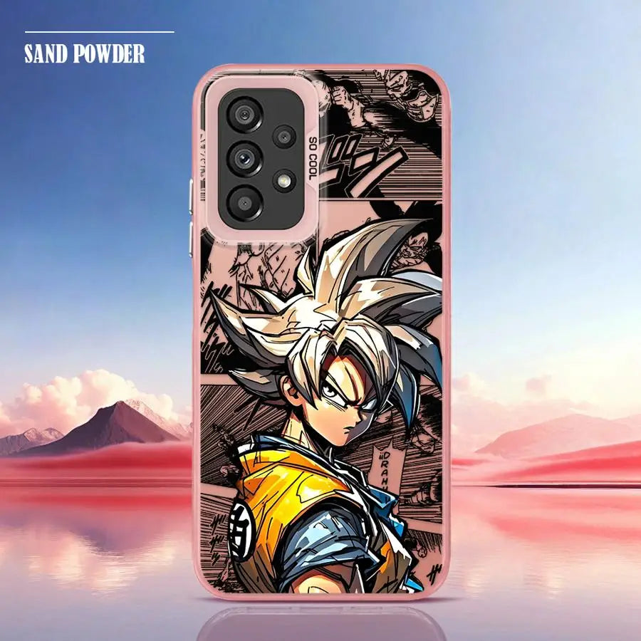 Shell Case for Samsung Galaxy A35 A26 A36 A53 A71 A72 A51 A56 A73 A55 A54 A52 Dragon Ball Son Goku Cool