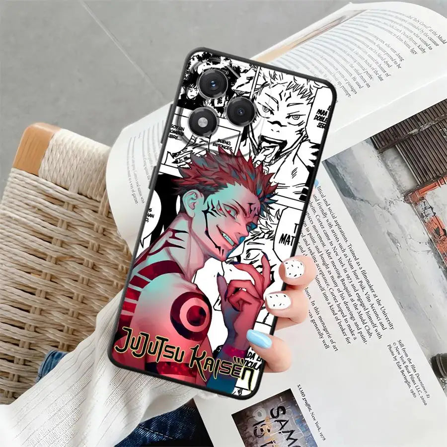Soft Back Phone Cover Case for Honor X8 X9 X7 X7a X9c X9a 90 Lite 8X 70 Anime J-Jujutsu K-Kaisen