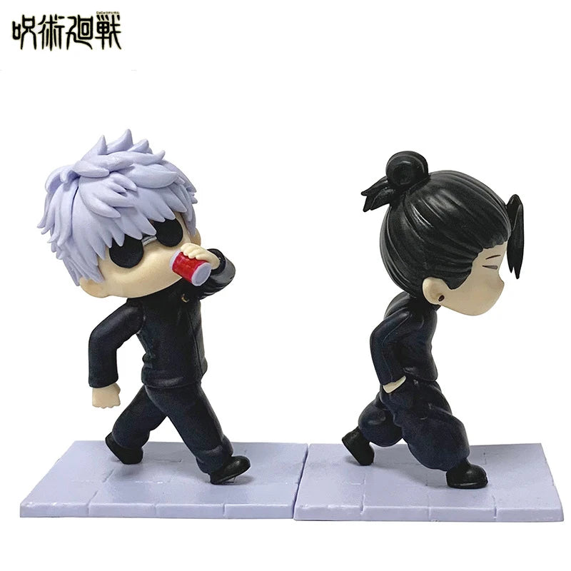 Jujutsu Kaisen Q Edition Sunglasses Gojo Wu Xia You Jie Street Slipper Standing Posture Handheld Car Ornament Decoration