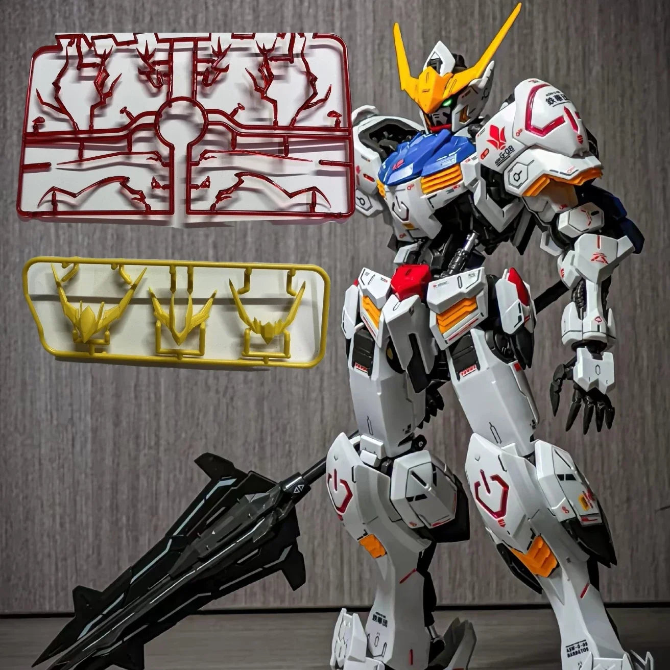 MG 1/100 Asw-G-08 Barbatos 4th Form Mecha Model Kit Assembly Action Figures With Water Decals Mobile Suit Surprise Gift Toys 