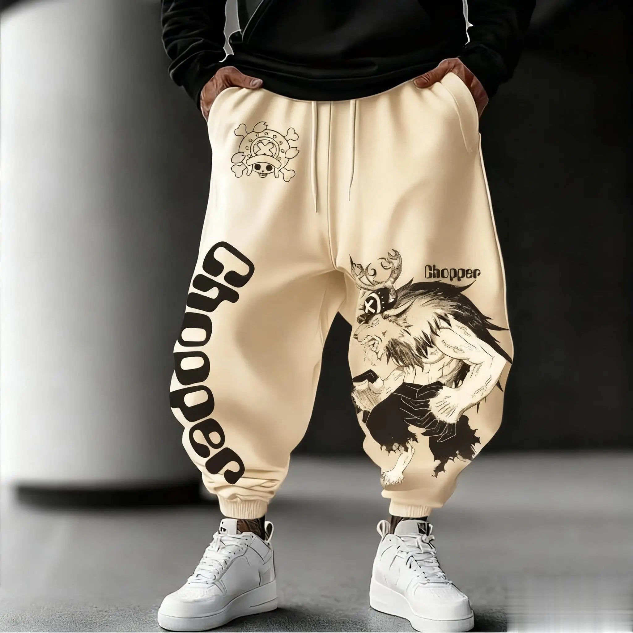 One Piece Tony Chopper Sweatpants Men's Sports Pants Joggers Casual Anime Print Streetwear Hip Hop Trousers New Autumn Winter