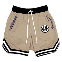 Dragon Ball Son Goku Quick-Dry Mesh Gym Shorts – Breathable Sports & Fitness Activewear