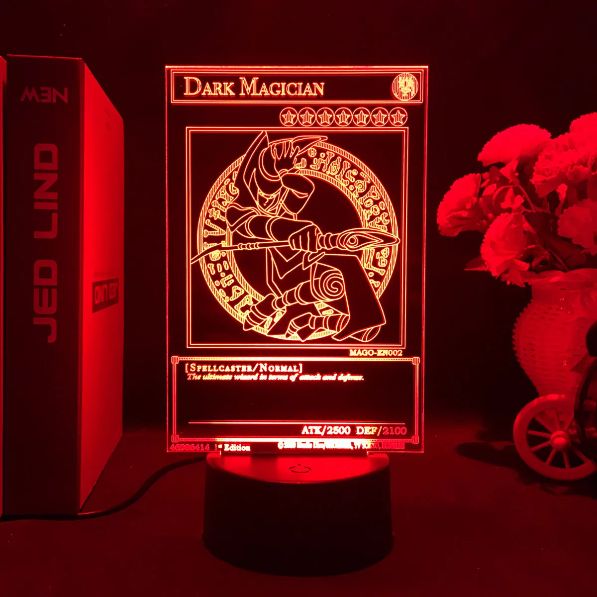 Anime Action Figure Led Night Light Manga Yu Gi Oh Dark Magician Girl for Kid Bedroom Decor Lamp Kawaii Room Decor Light