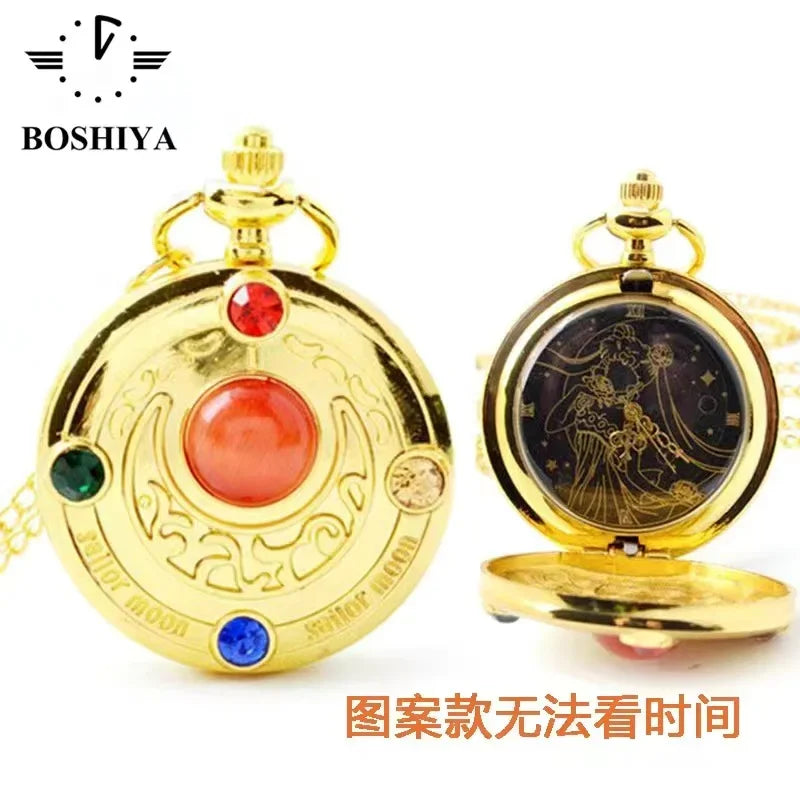 Sailor Moon Moon Prism Pocket Watch Second Generation Lifewith sailor moon Card Captor Sakura accessories holiday gift