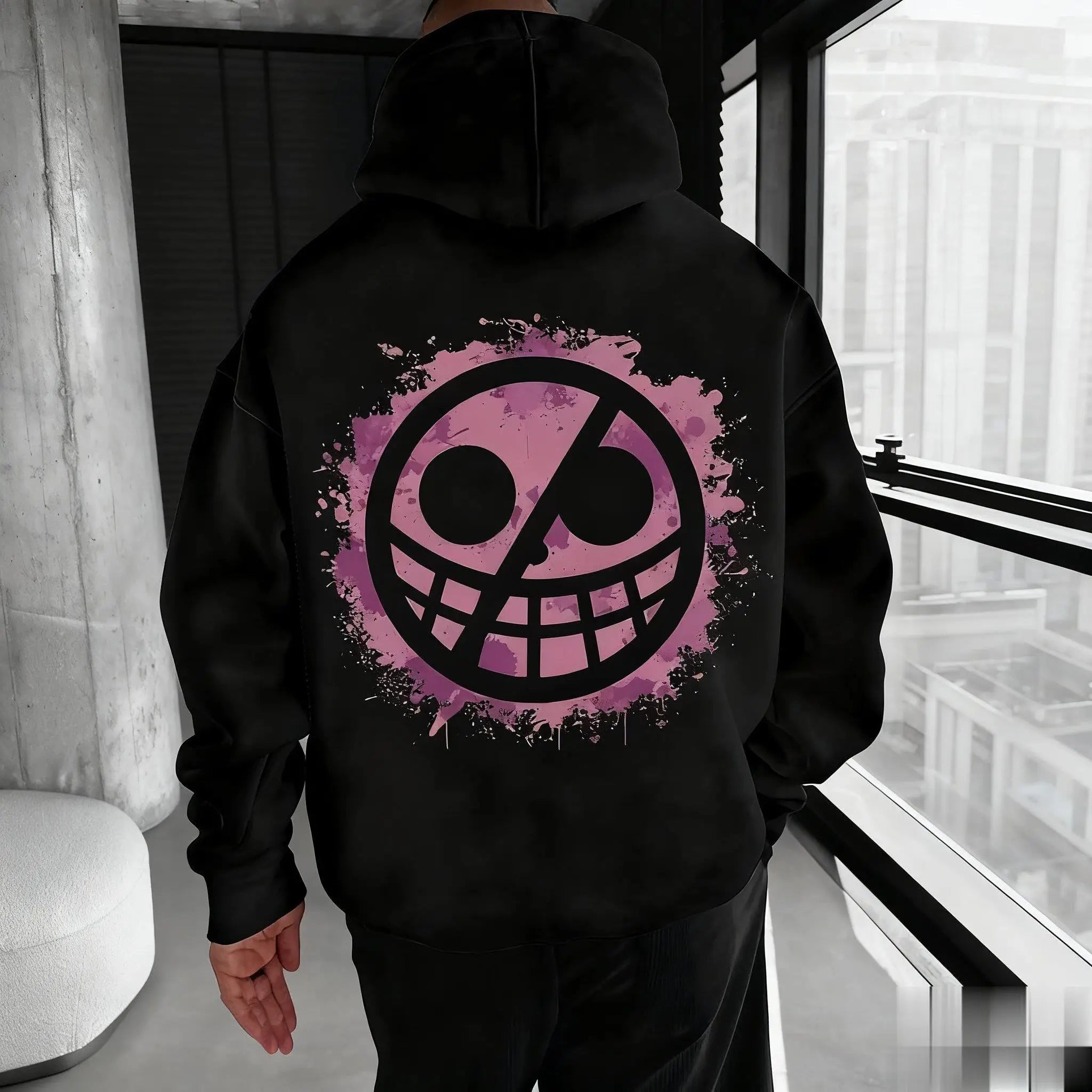 Unisex Oversized One Piece Anime Hoodie Men Women Pullover Sweatshirt Graphic Print Casual Streetwear Autumn New Fashion Y2k