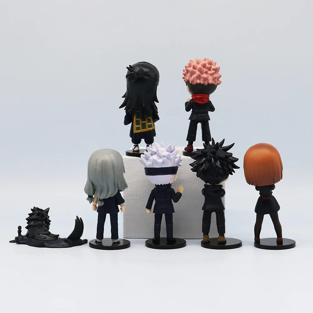 7pcs Jujutsu Kaisen Okkotsu Yuta Geto Suguru Gojo Satoru Megumi Nobara Itadori Yuji Anime Action Figure Toys Doll