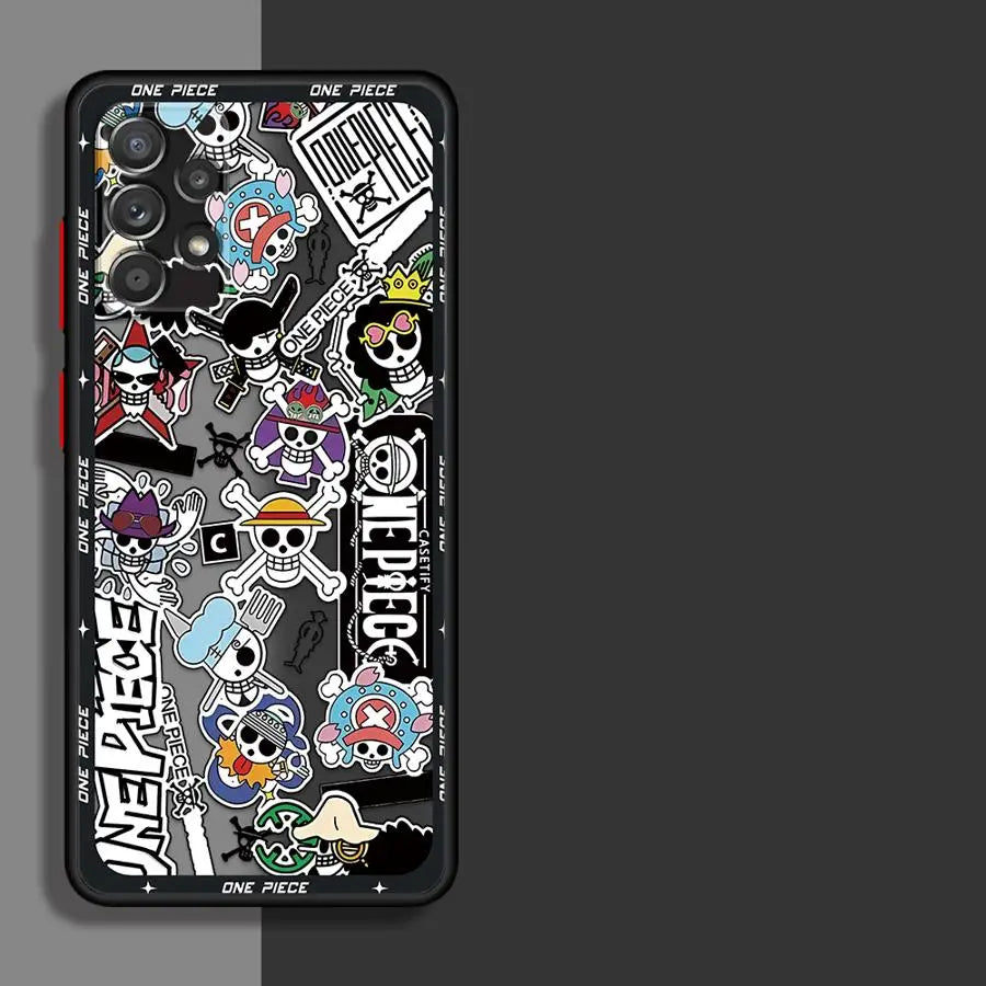 O-neS P-ieceS ZoroS Logo Case for Samsung Galaxy A34 A36 A14 A23 A53 A52S A54 A73 A33 A35 A72 A16 A15 A56 A55 A17 A52 Phone