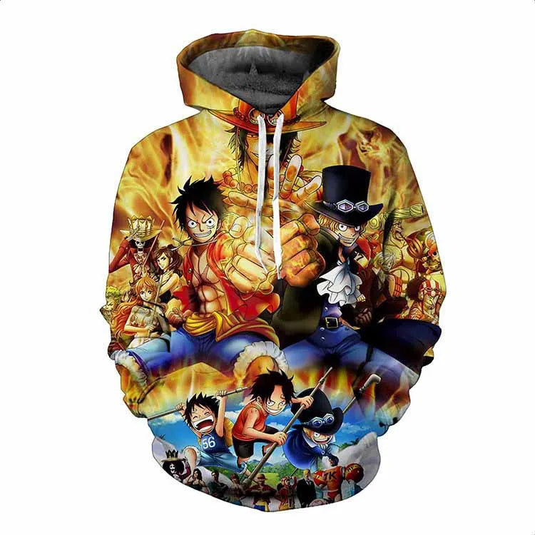 Anime One Piece Luffy Trafalgar D. Water Law Hoodie Cosplay Costume Long Sleeve Sweatshirt Sweater Zip Up Coat Jackets