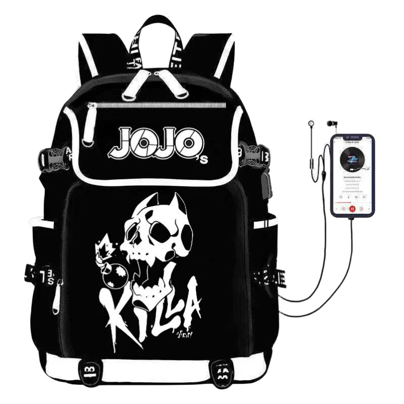 JoJo's Bizarre Adventure Anime Backpack Student School Shoulder Bag Large Capacity Youth Outdoor Travel Backpack Fashion Gift