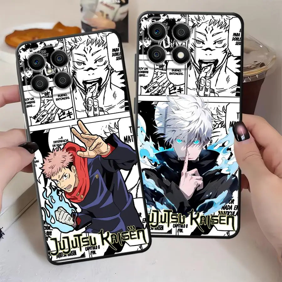 Soft Back Phone Cover Case for Honor X8 X9 X7 X7a X9c X9a 90 Lite 8X 70 Anime J-Jujutsu K-Kaisen